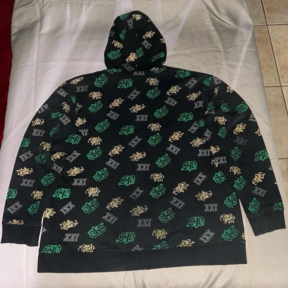 Rare Y2K 00s SouthPole All Over Print Full Zip Hoodie - Picture 5 of 5